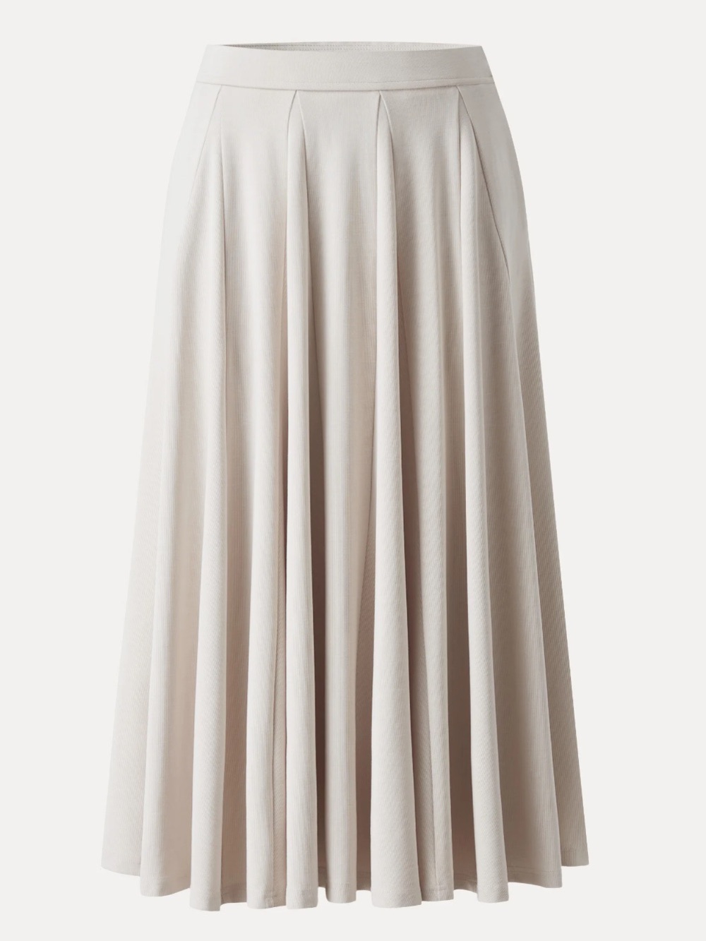 OGL | Sandwashed Lyocell Blend Volume Skirt with Pockets Fog Beige | Small New